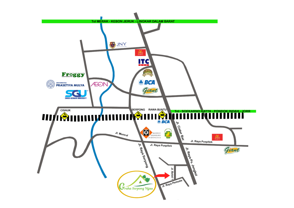 map graha serpong hijau Cari Rumah Dijual Jual  Rumah 